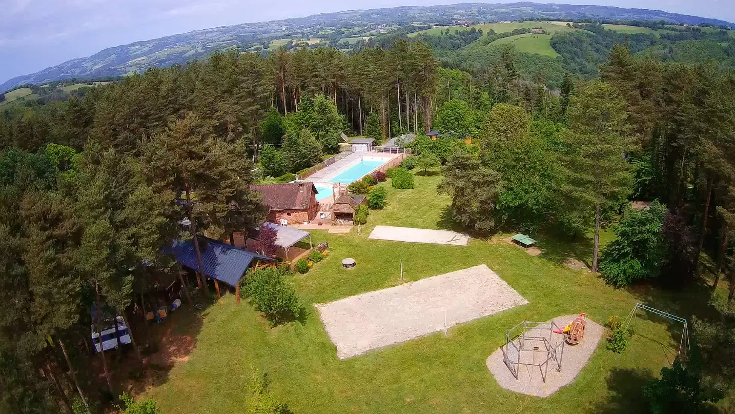 Domaine du Coq Rouge vue aerienne