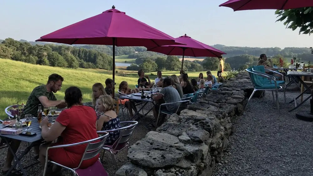 Domaine les Teuillères - terrasse - pizza