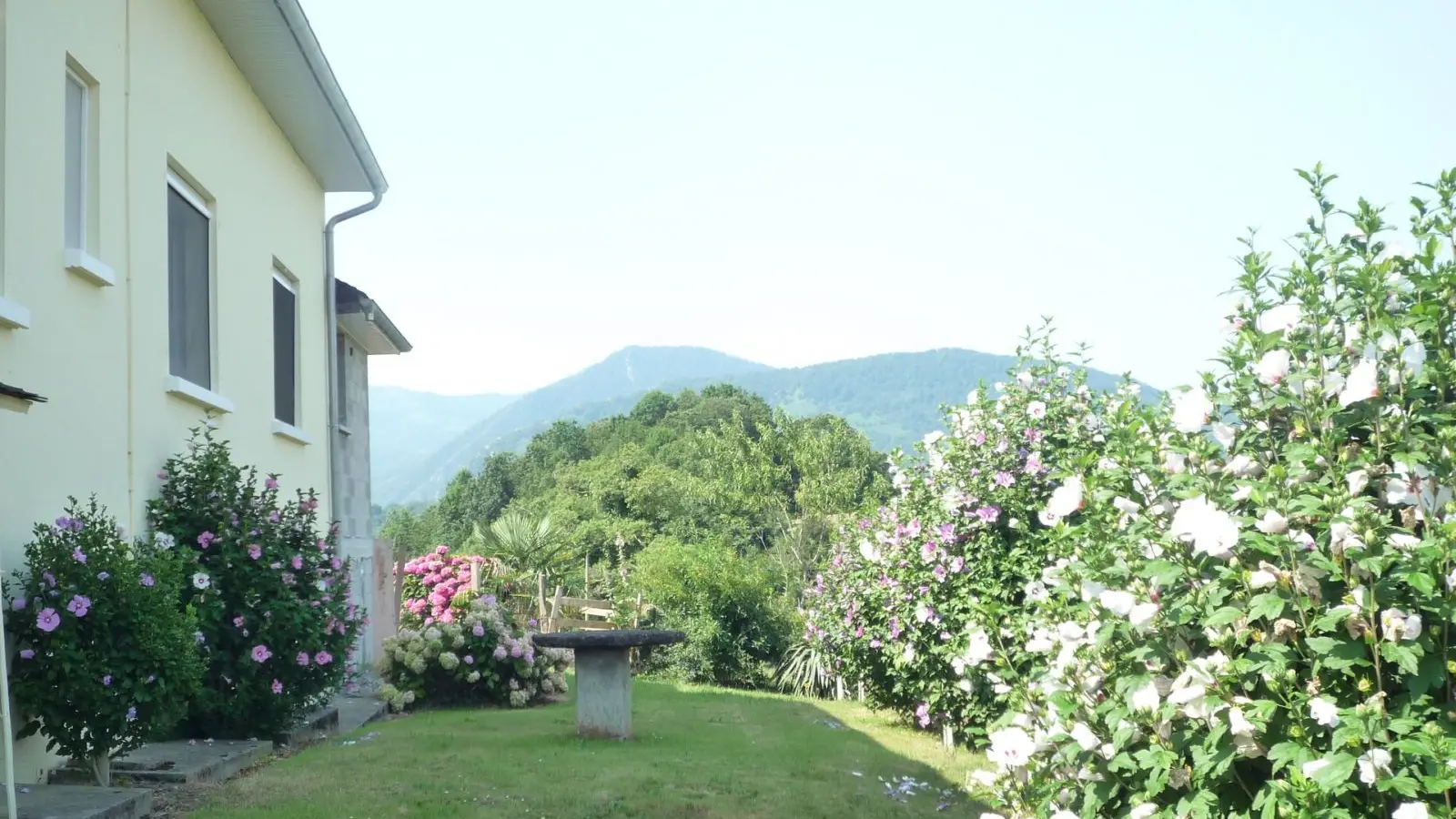 Autre vue du logement avec petit terrain privé pour le logement