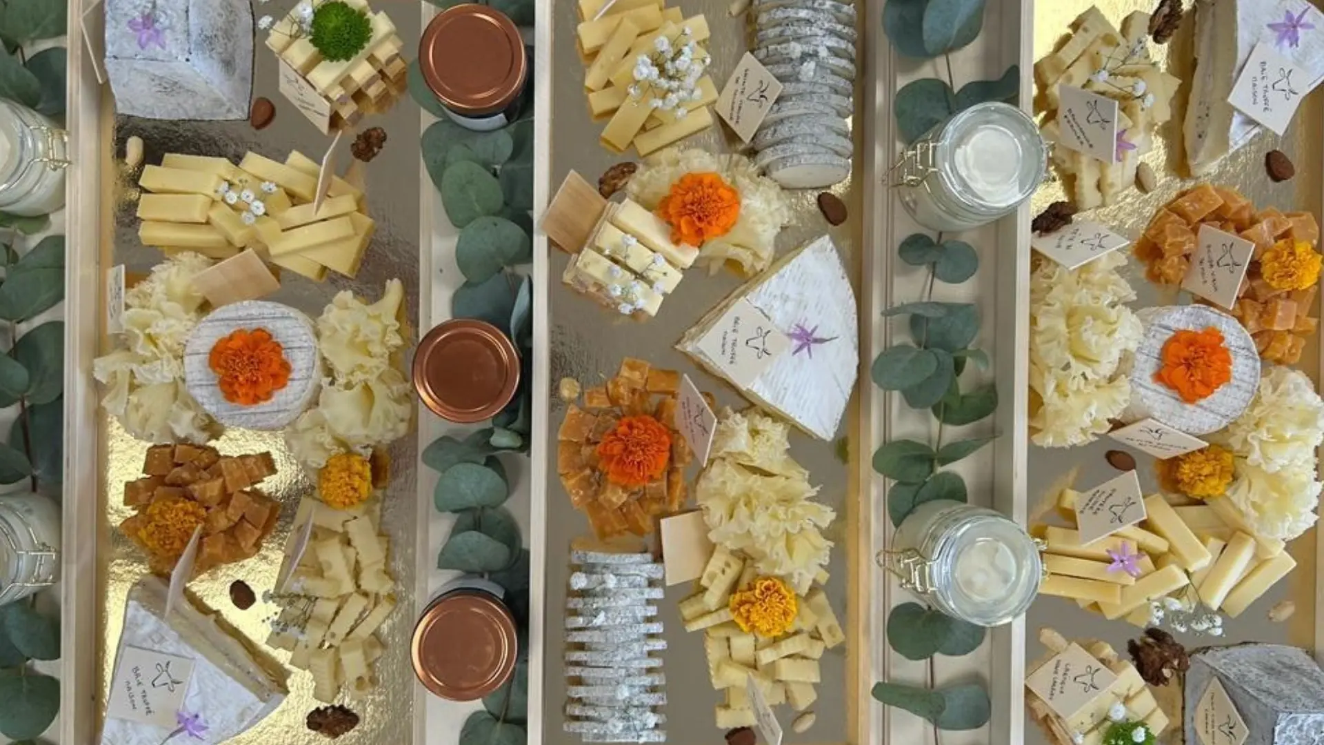 Plateaux de fromages pour un évènement