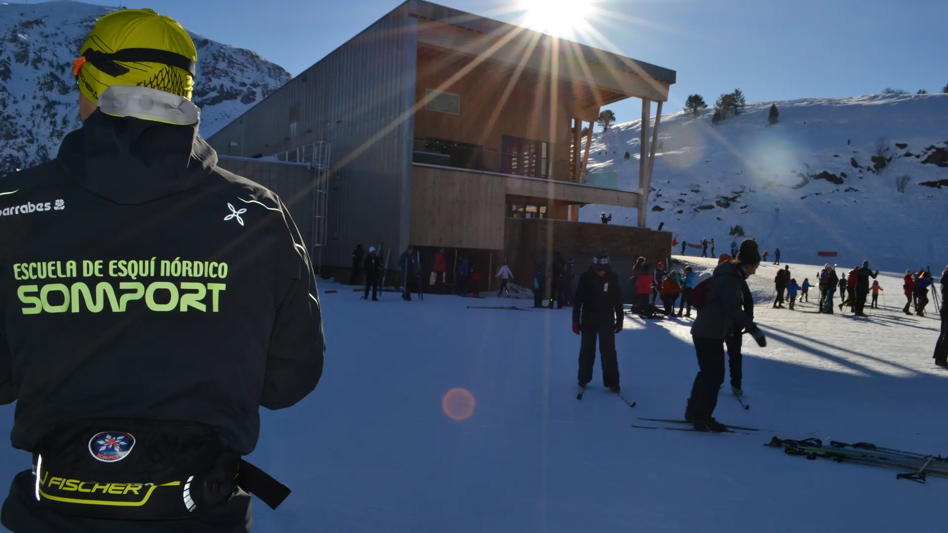 Cours de ski de fond à l'espace nordique du Somport