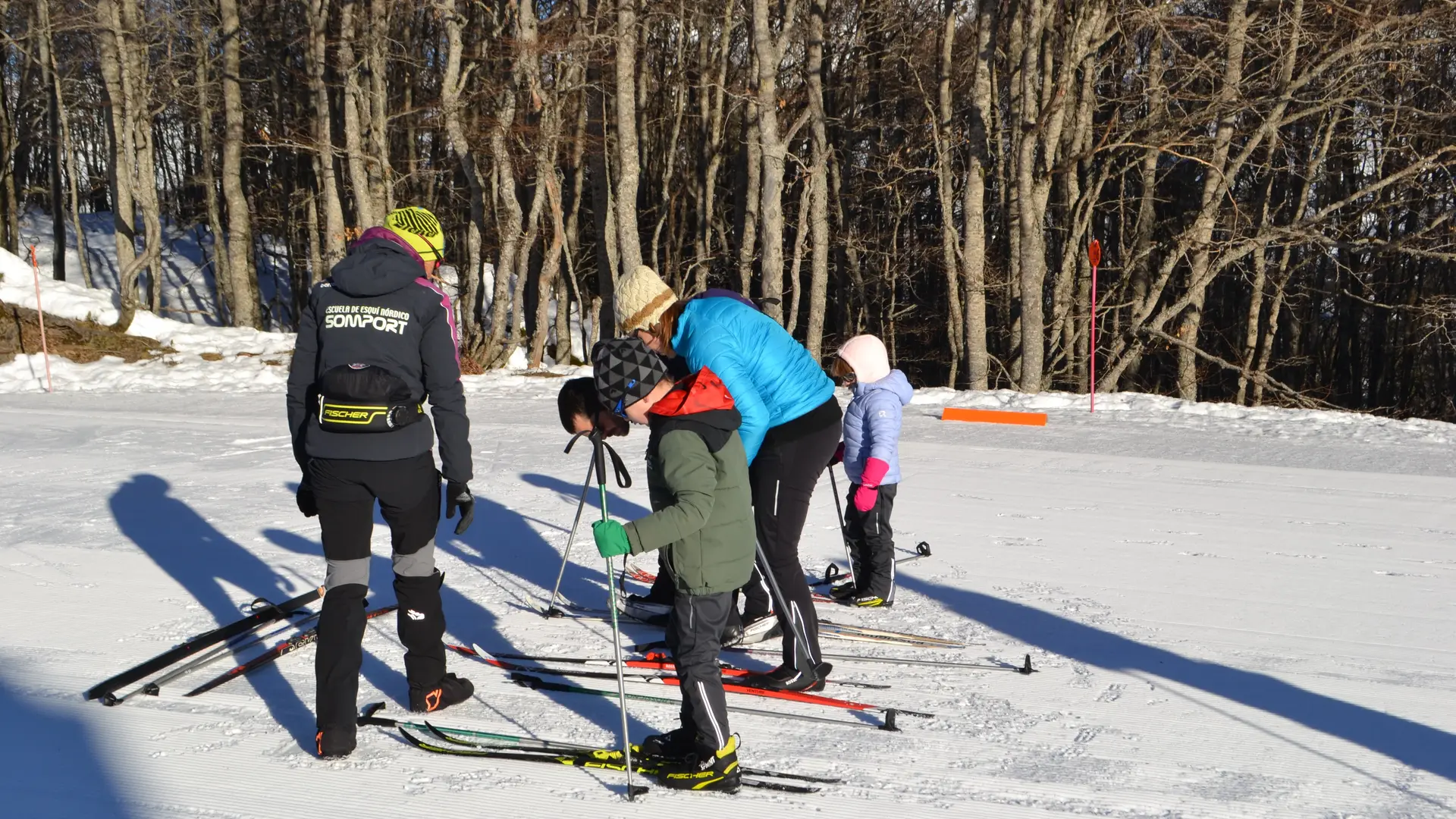 Cours de ski de fond en famille