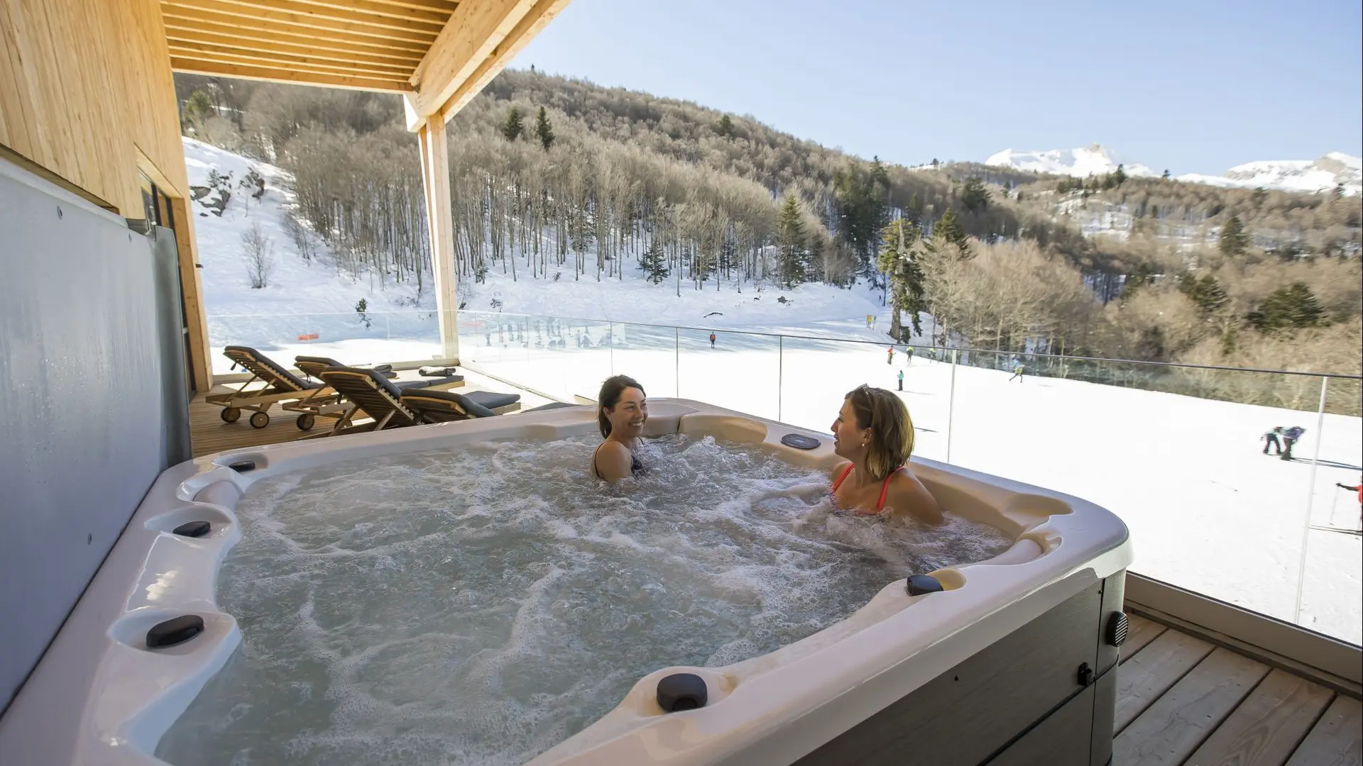 Espace bien-être sauna et jacuzzi à l'Espace Somport