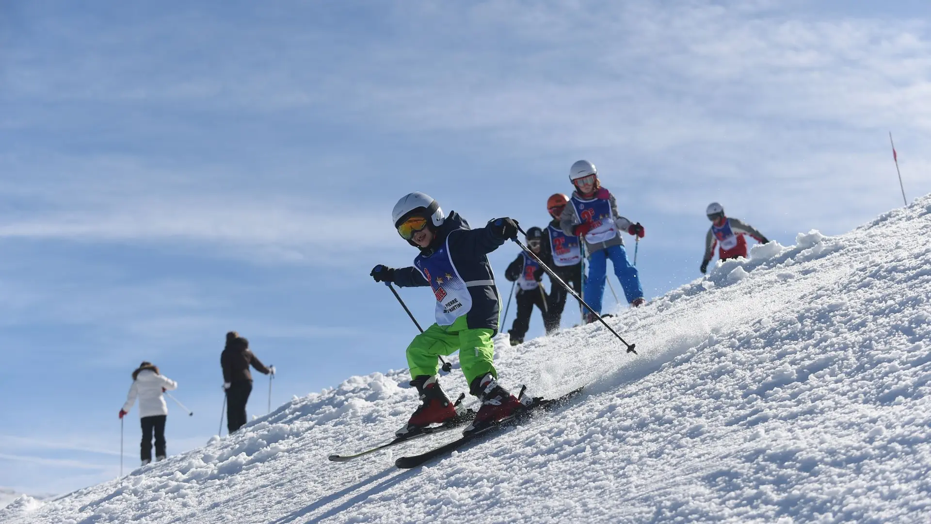 Cours de ski collectif avec l'école du ski Français de La Pierre Saint-Martin