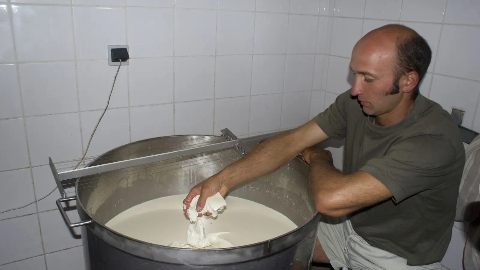 Fabrication du fromage d'estive