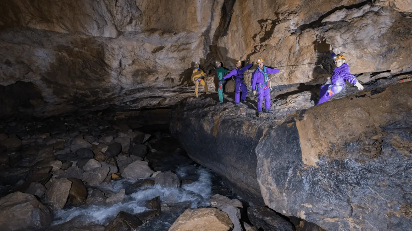 Spéléologie grotte de la Verna - Chevalier