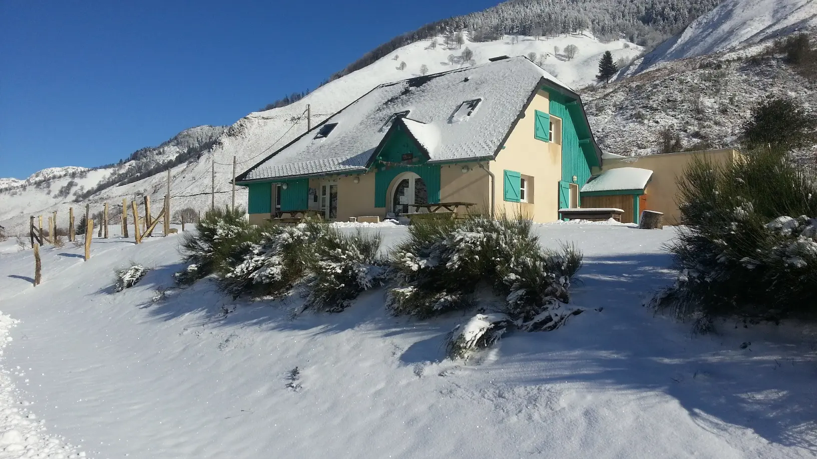 Gîte de Lhers en hiver