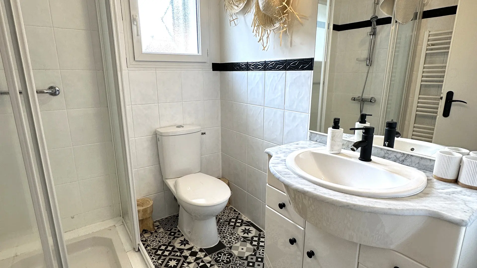 Salle de bains Gîte Chez Céline sous les pins à Vielle Saint Girons avec Gites40