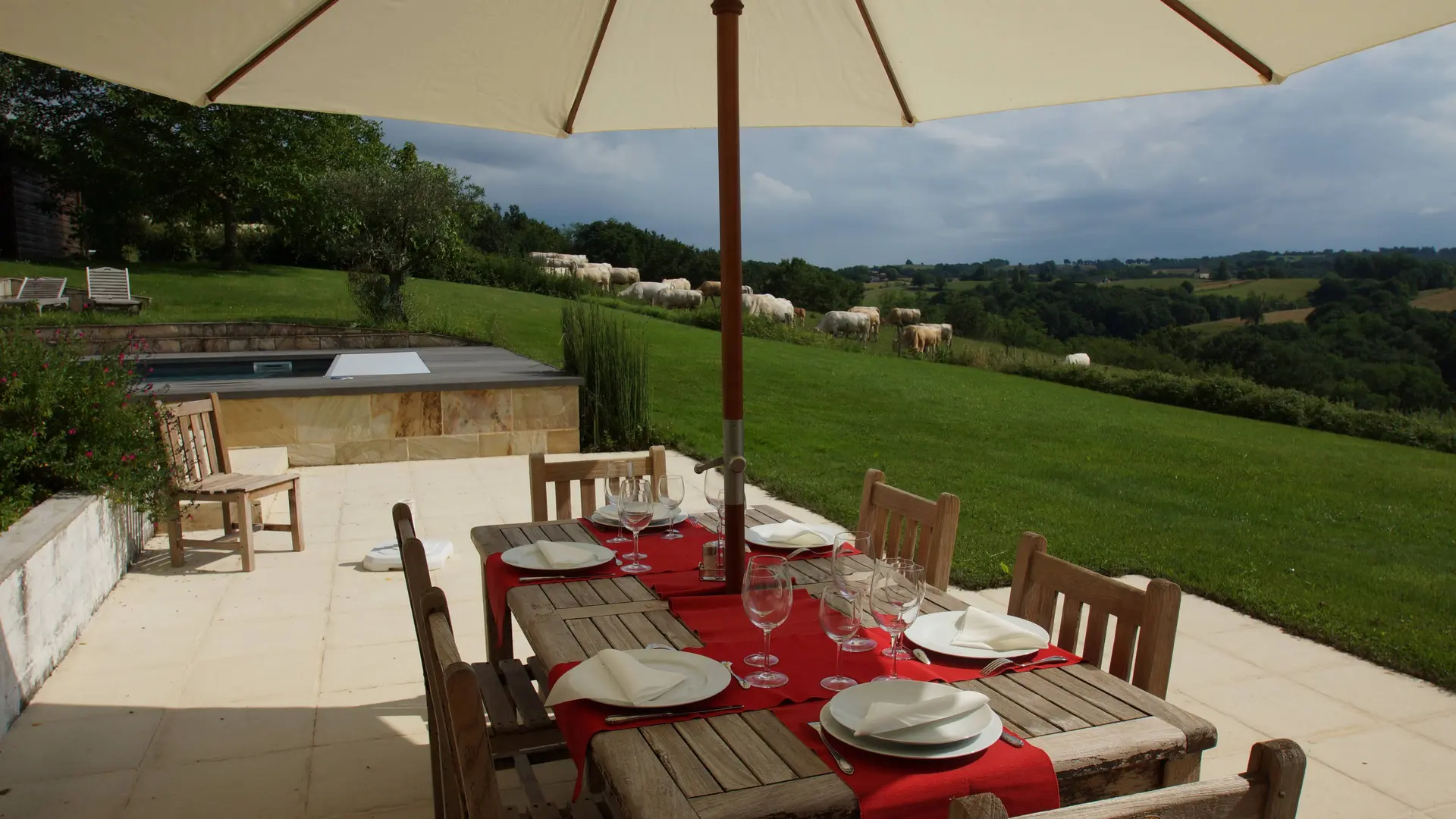 La Bistronomie de l'Auberge - Table et vue