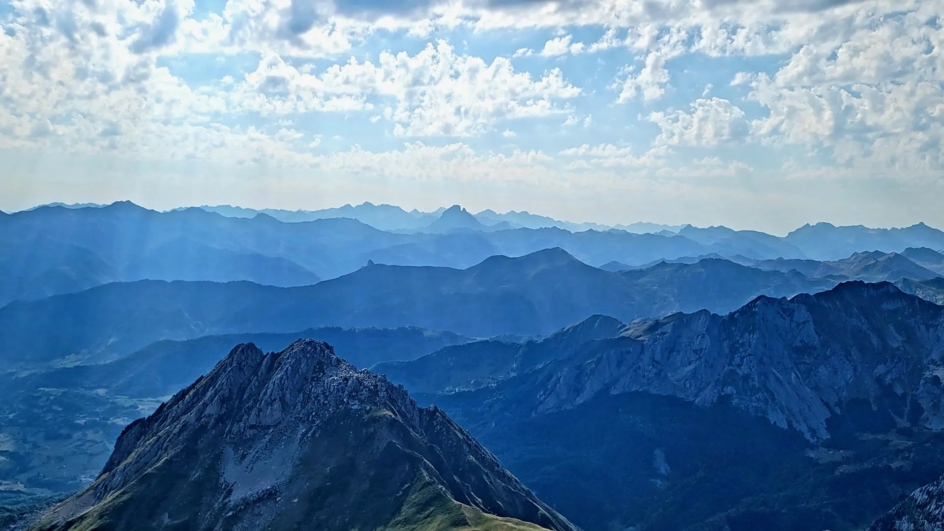 Paysage de la vallée d'Aspe