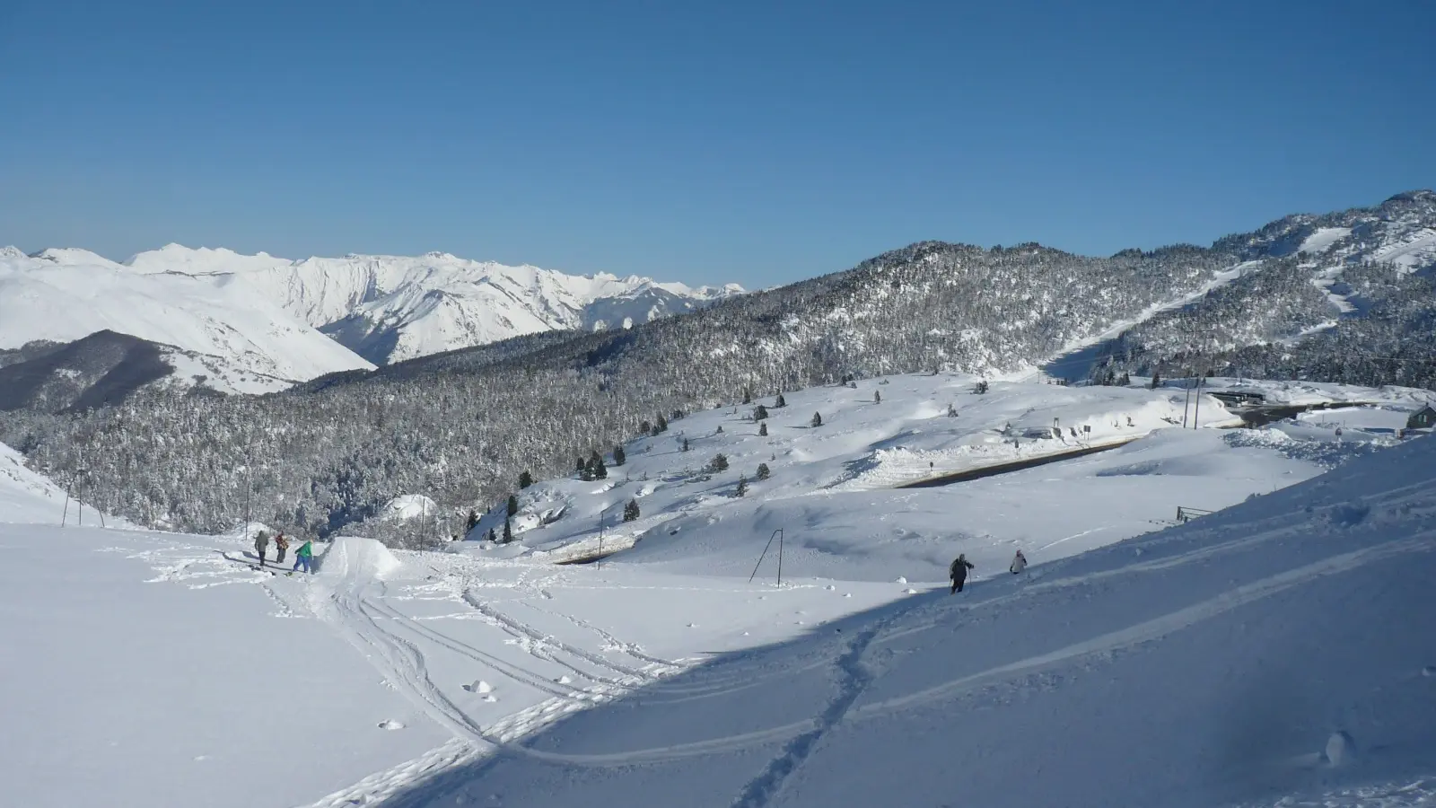 Randonnée raquettes à neige avec vue