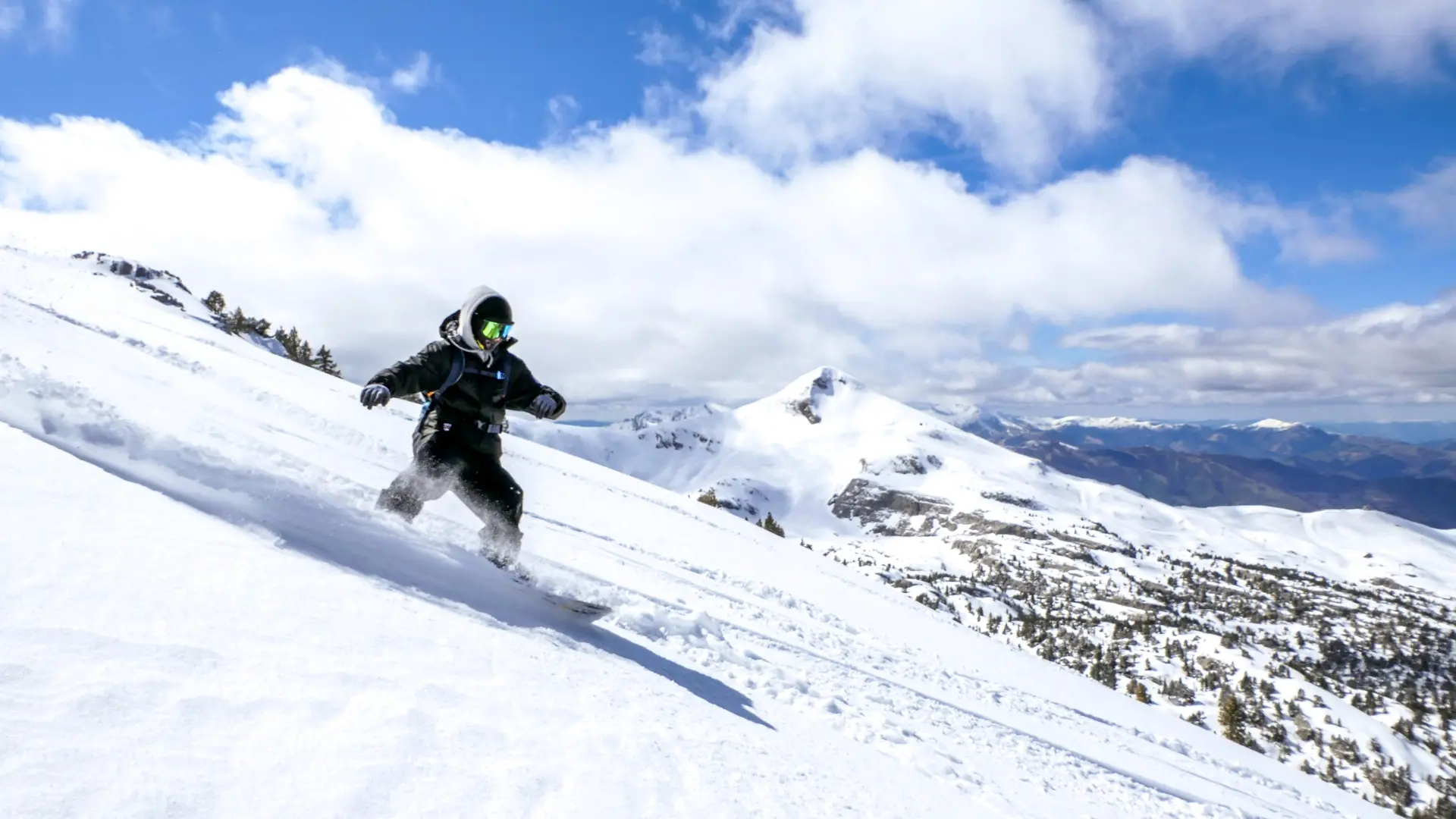 Snowboard secteur Horizon la Pierre Saint-Martin