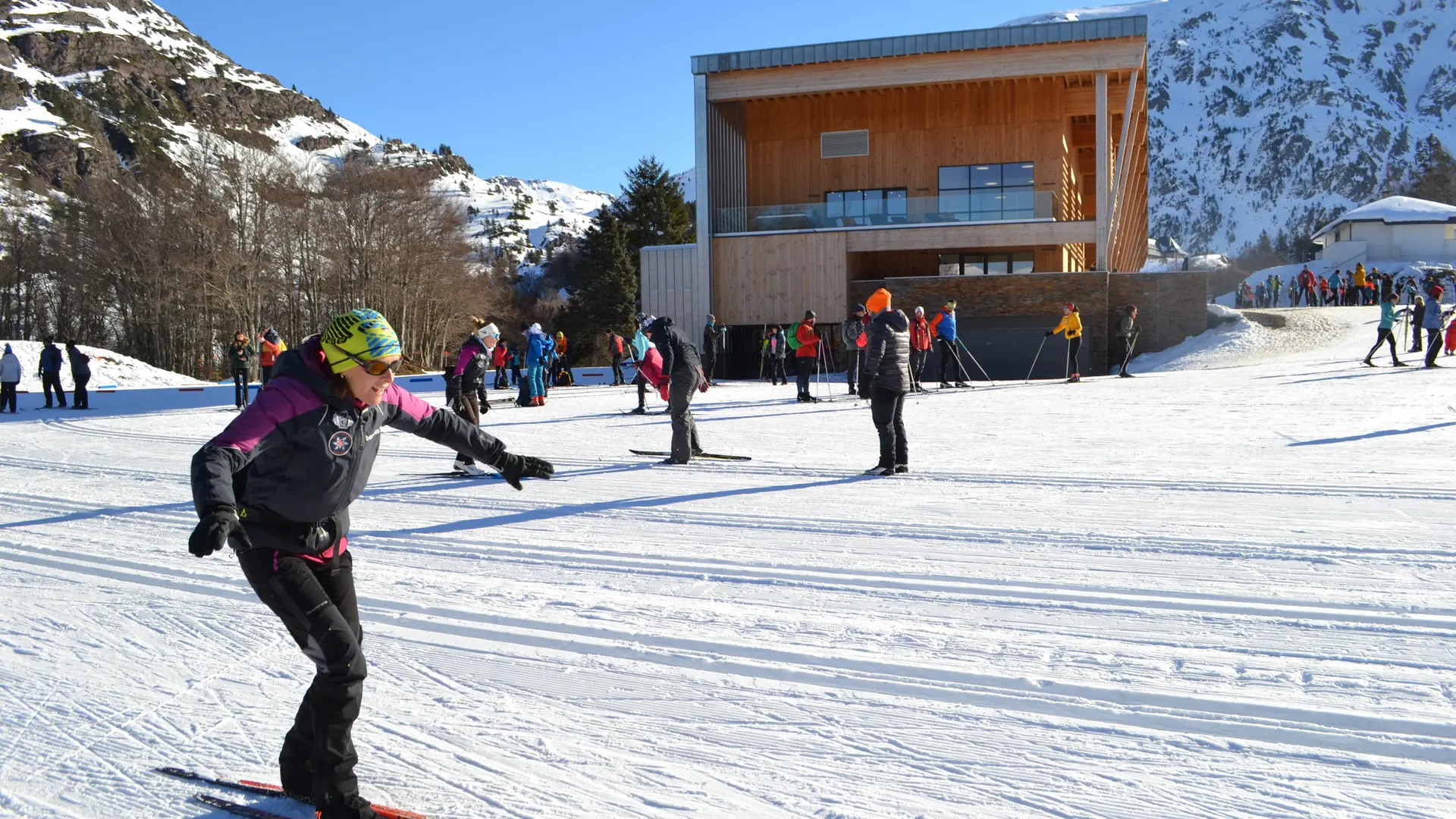 Technique skating ski de fond