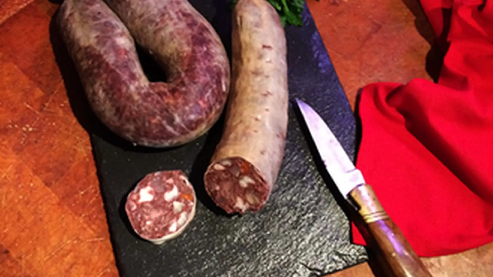 Traditionnel boudin béarnais fait maison