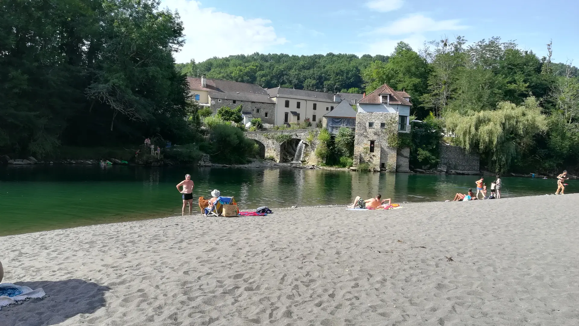 Plage rivière