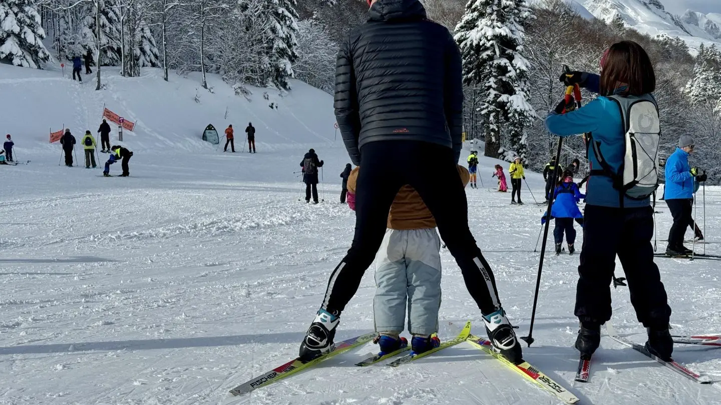 Skating et ski de fond classique à l'Espace Somport