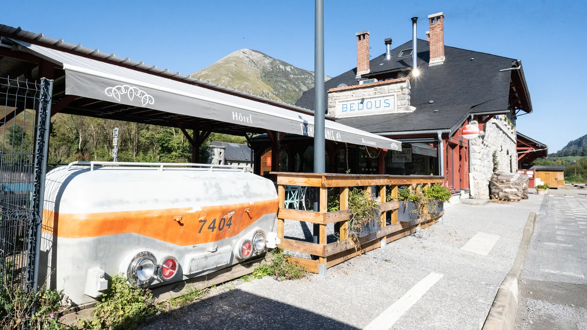 Terrasse Auberge Spa Transhumance & Cie