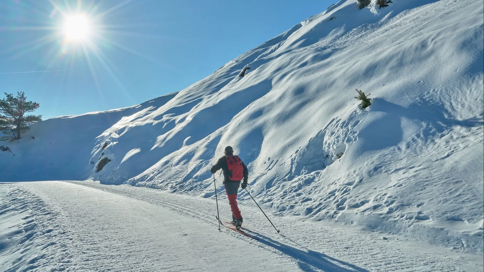 Ski de fond sur les pistes de l'espace nordique d'Issarbe