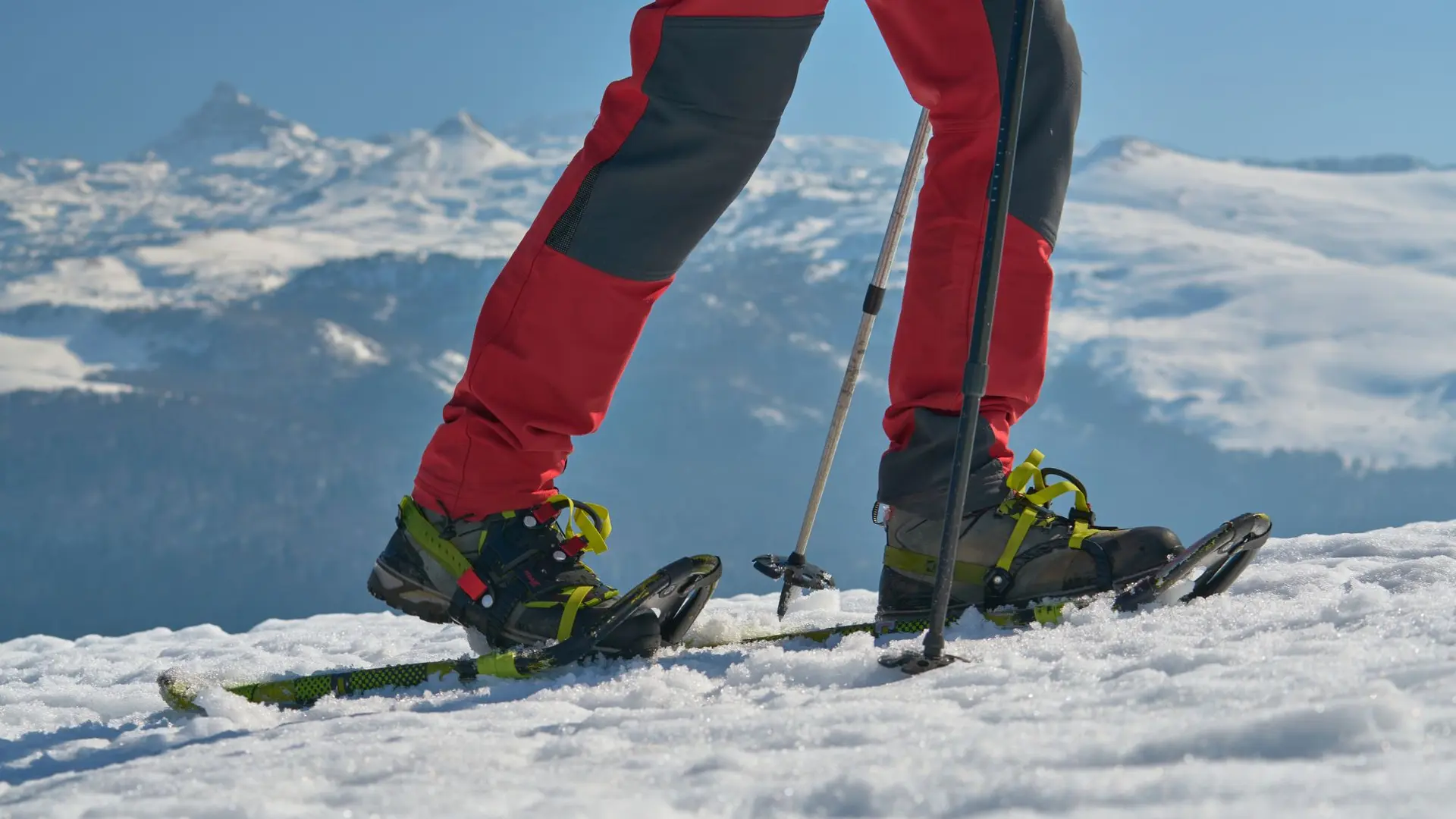 Raquettes à neige à l'espace nordique d'Issarbe