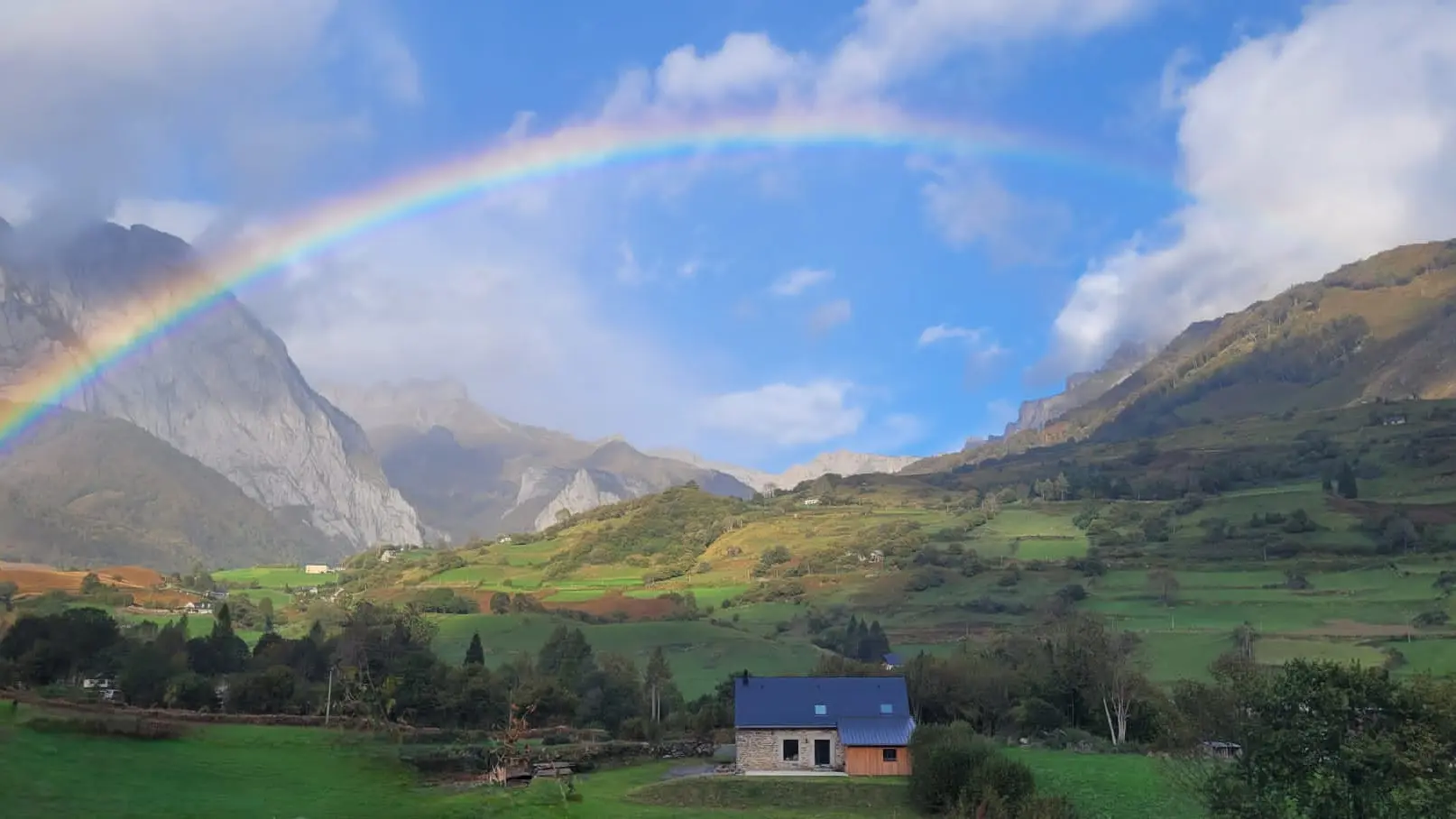 Arc en ciel au dessus de La Bourdette