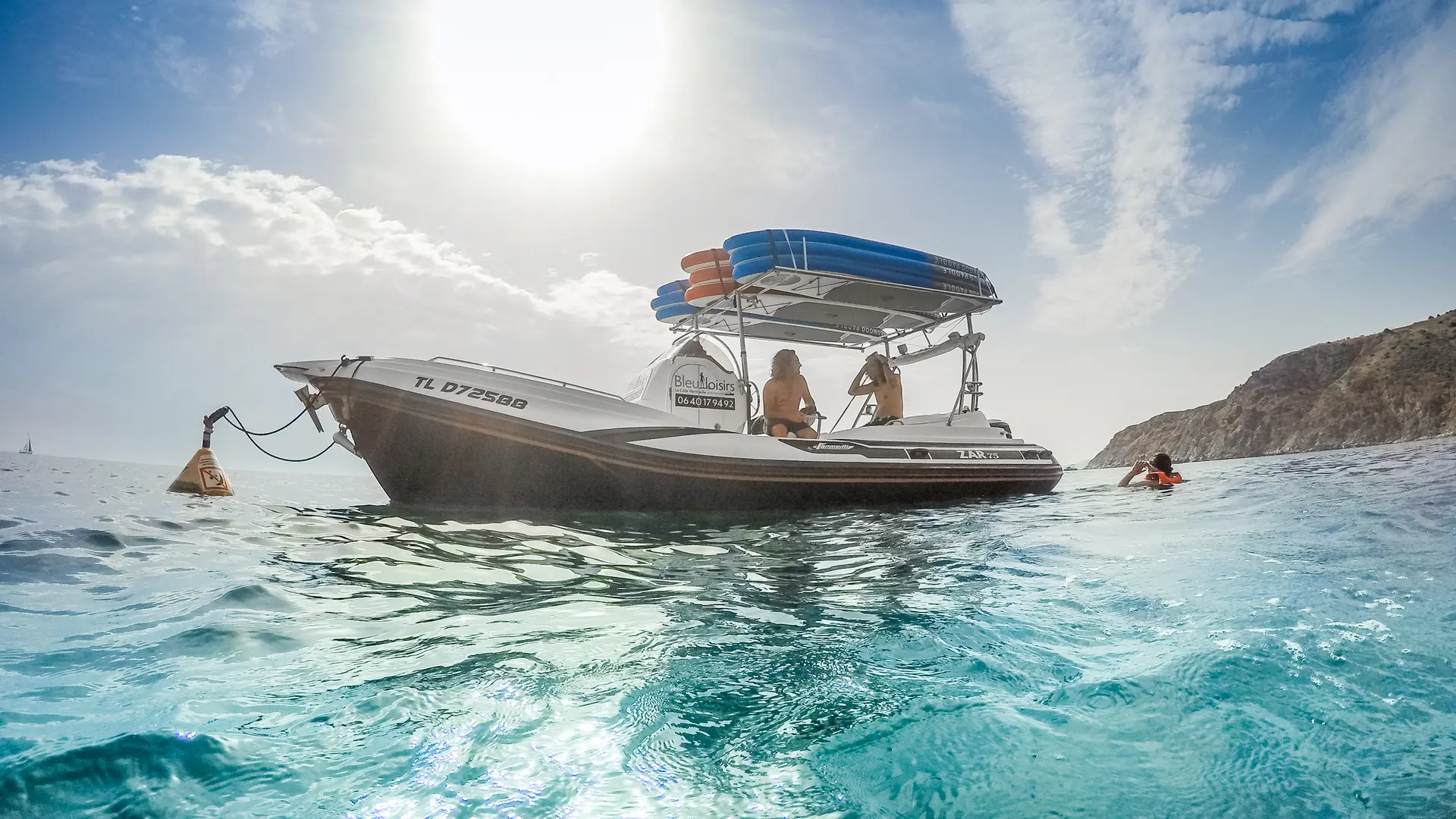 ARGELES SUR MER - BLEU LOISIRS - GOPRO - BATEAU