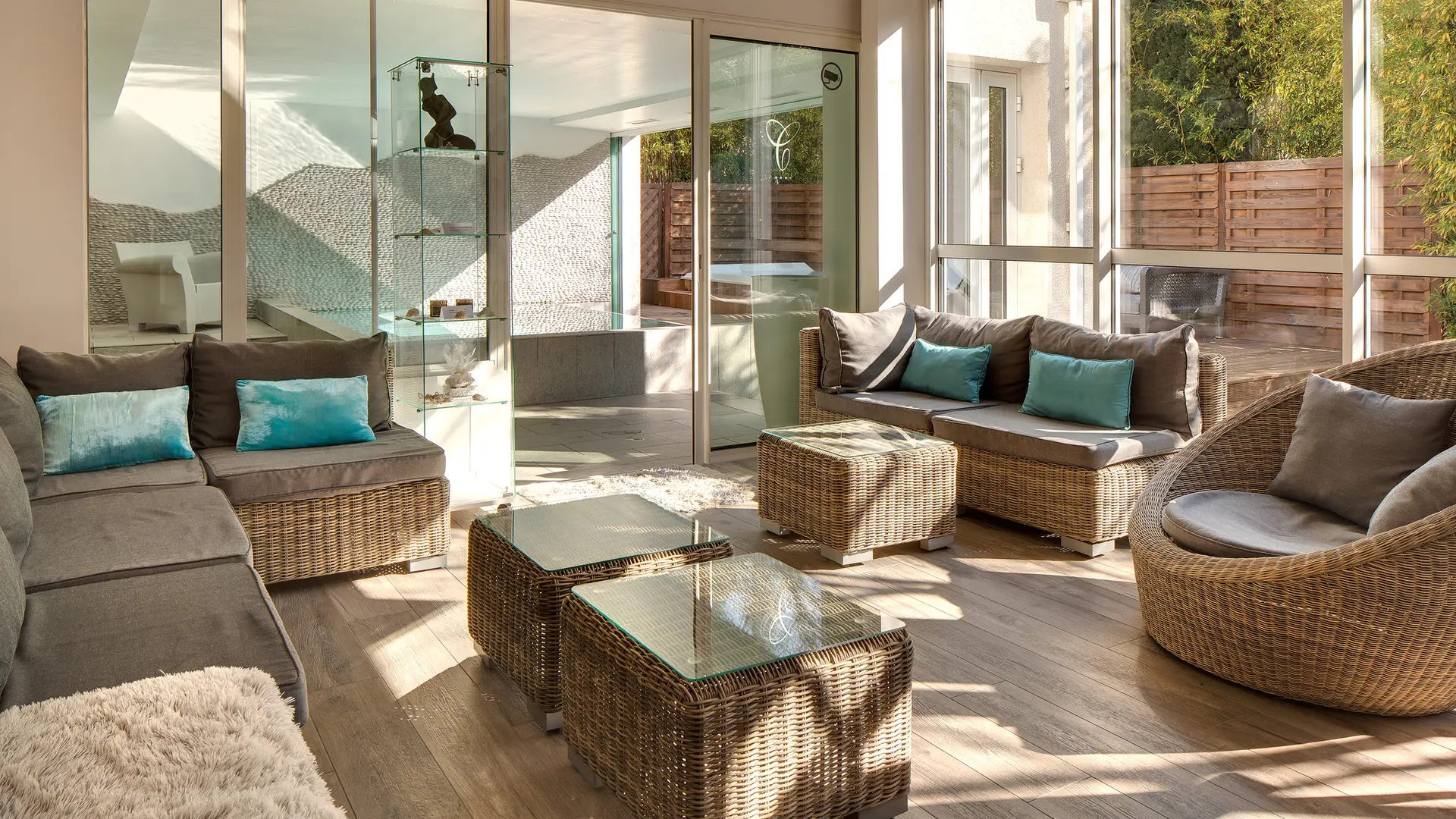 Salon de repos du Garden SPA