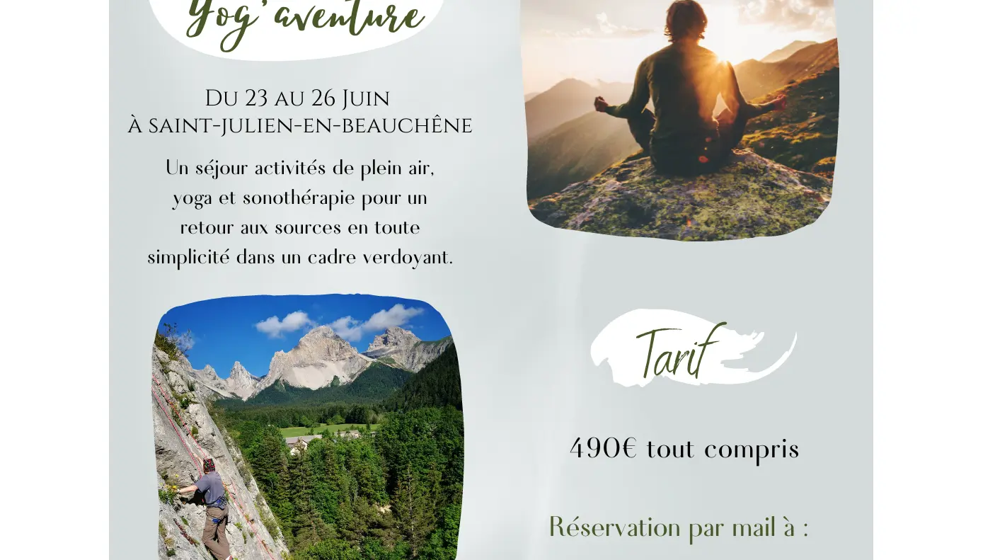 Retraite Yog'aventure affiche