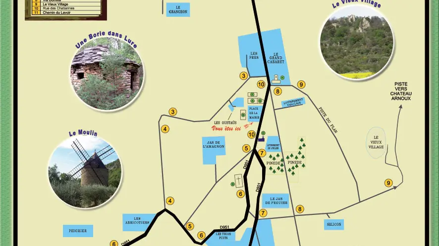 Guide et Plan du Village  - Chateauneuf Val Saint Donat
