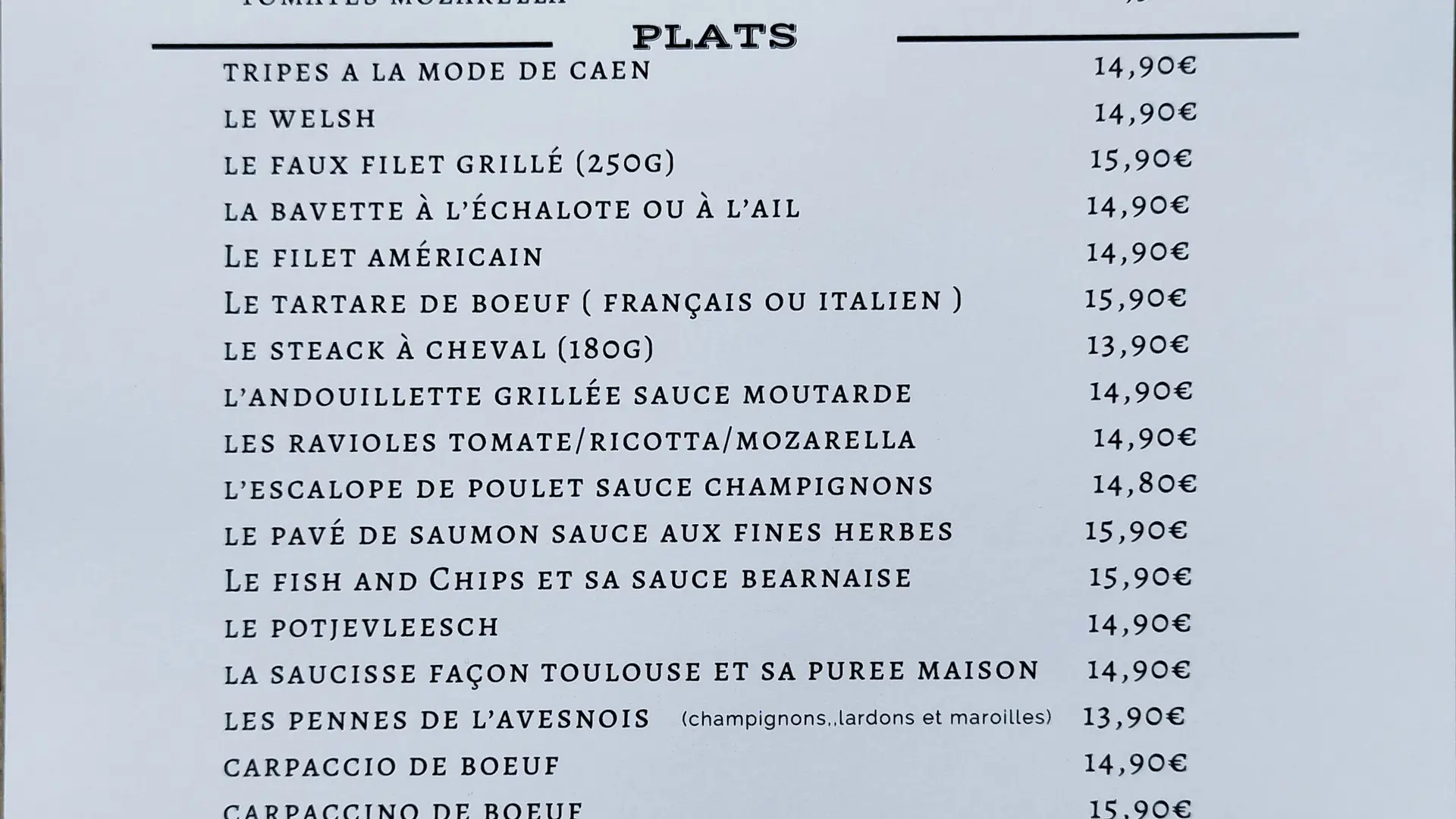 Carte verso