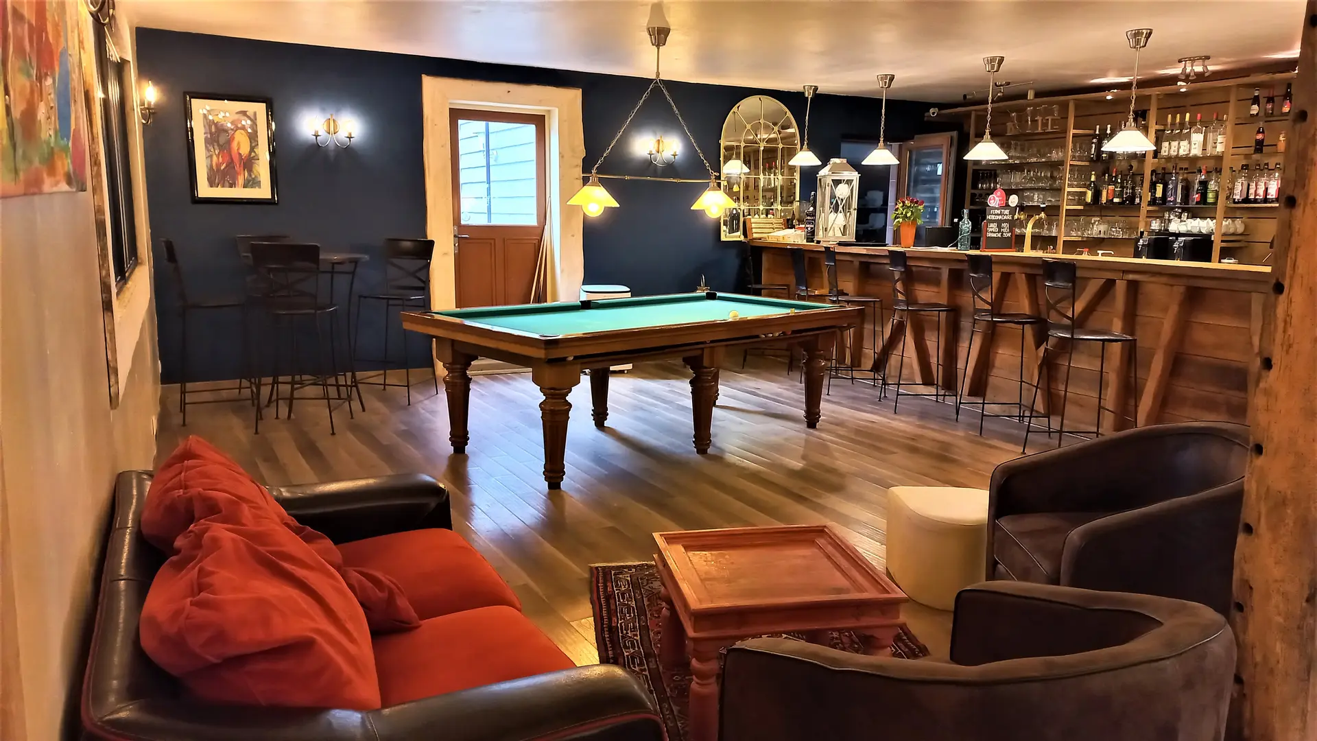 Les Lavandières - Bar et coin salon - La Grange