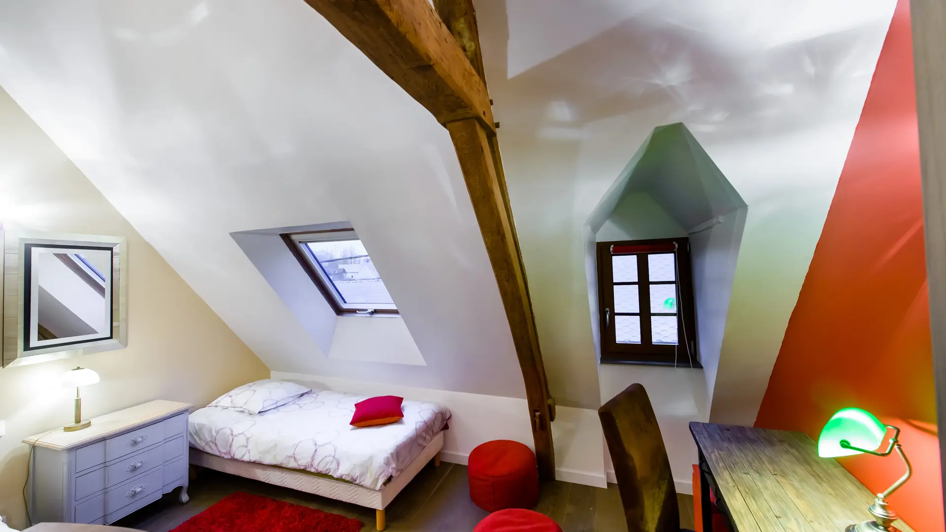 Les Lavandières - Chambre lits jumeaux 2ème étage maison d'hôtes - 12 p
