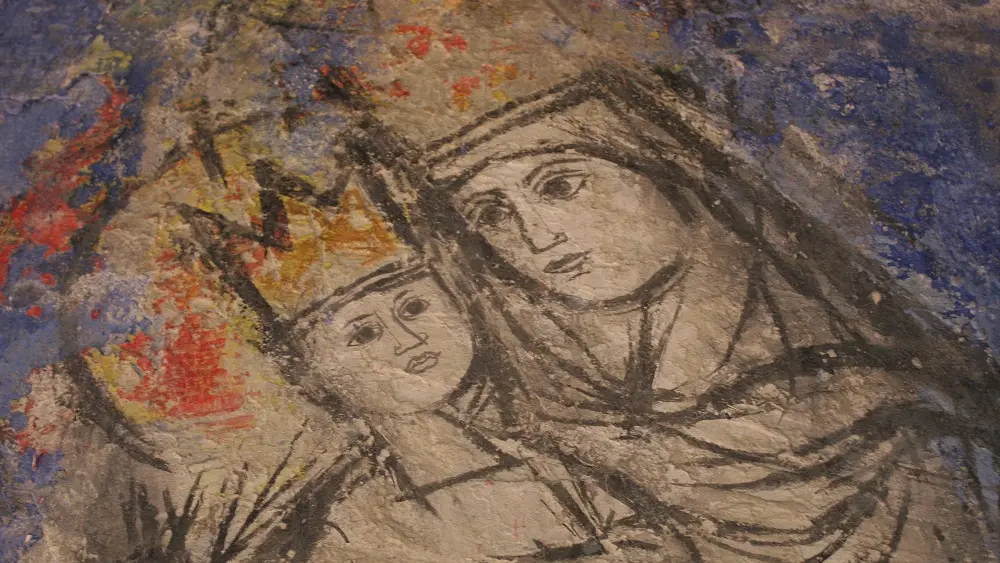 Peintures de l'église fortifiée de Jeantes < Thiérache < Aisne < Picardie