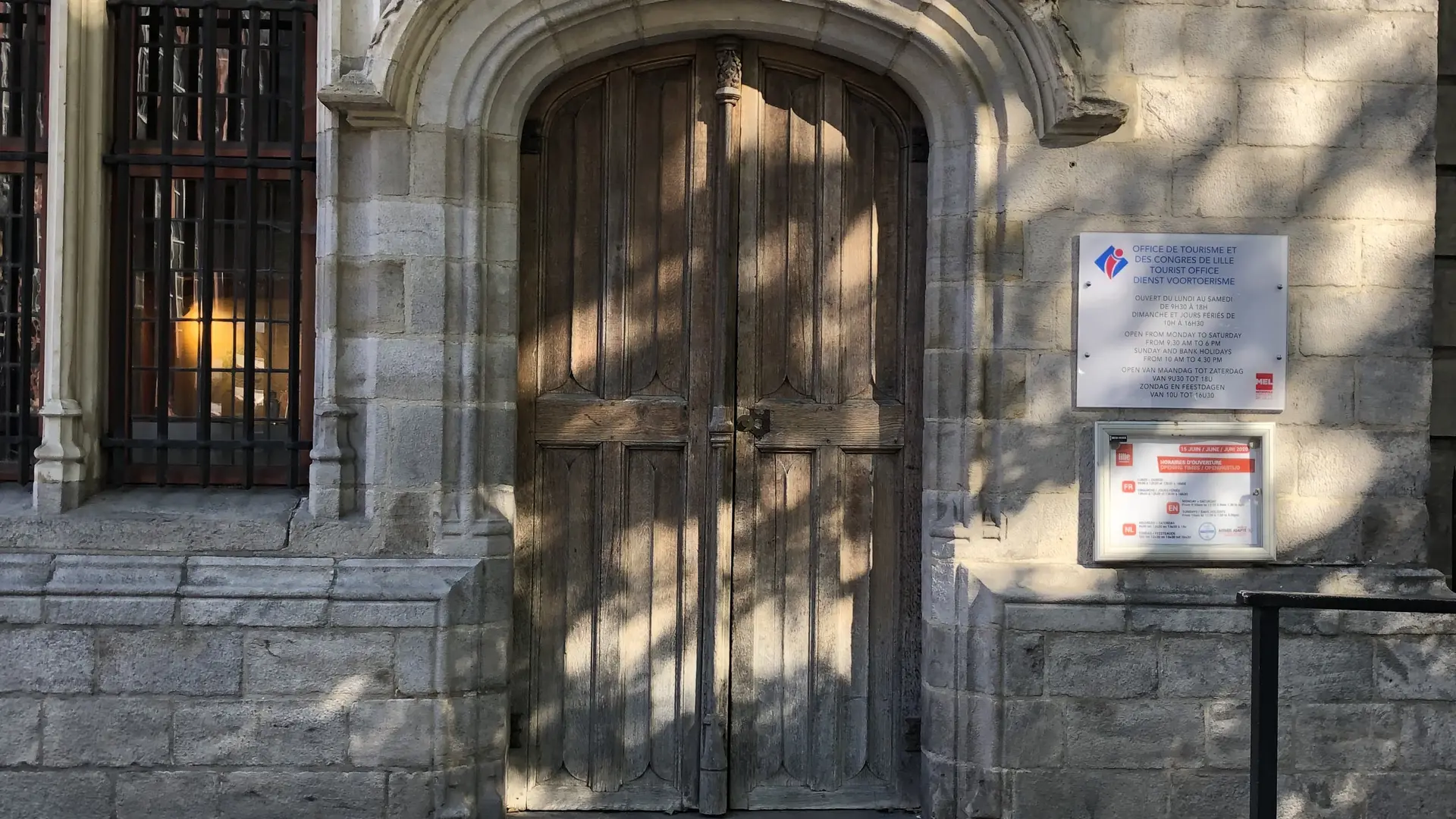 Porte d'entrée de l'Office de Tourisme de Lille