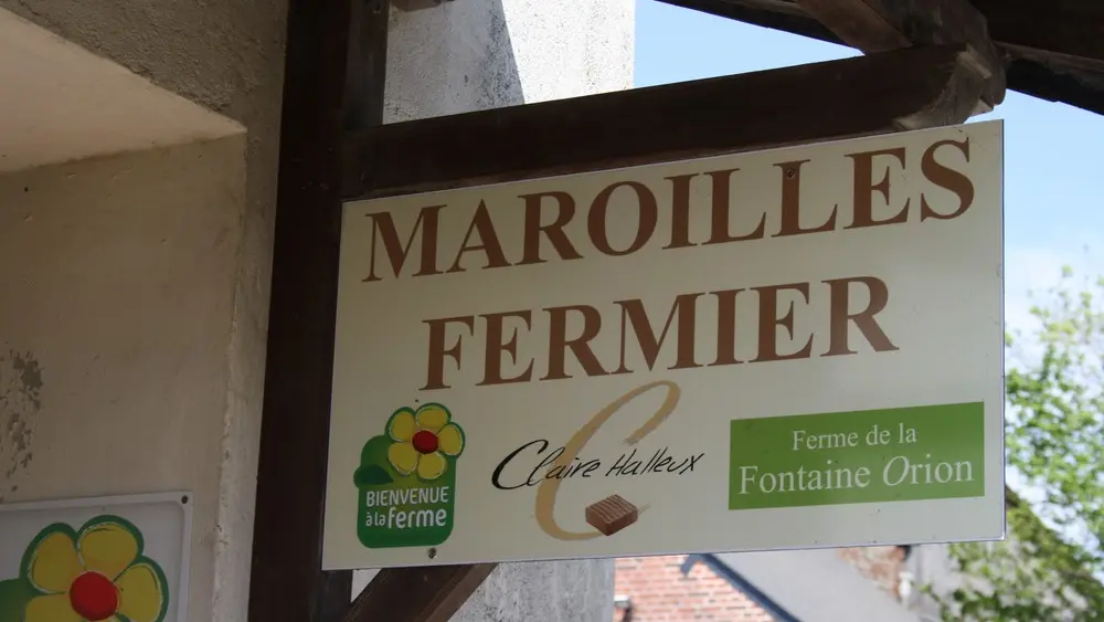 Enseigne de la Ferme de la Fontaine Orion < Haution < Thiérache < Aisne < Picardie