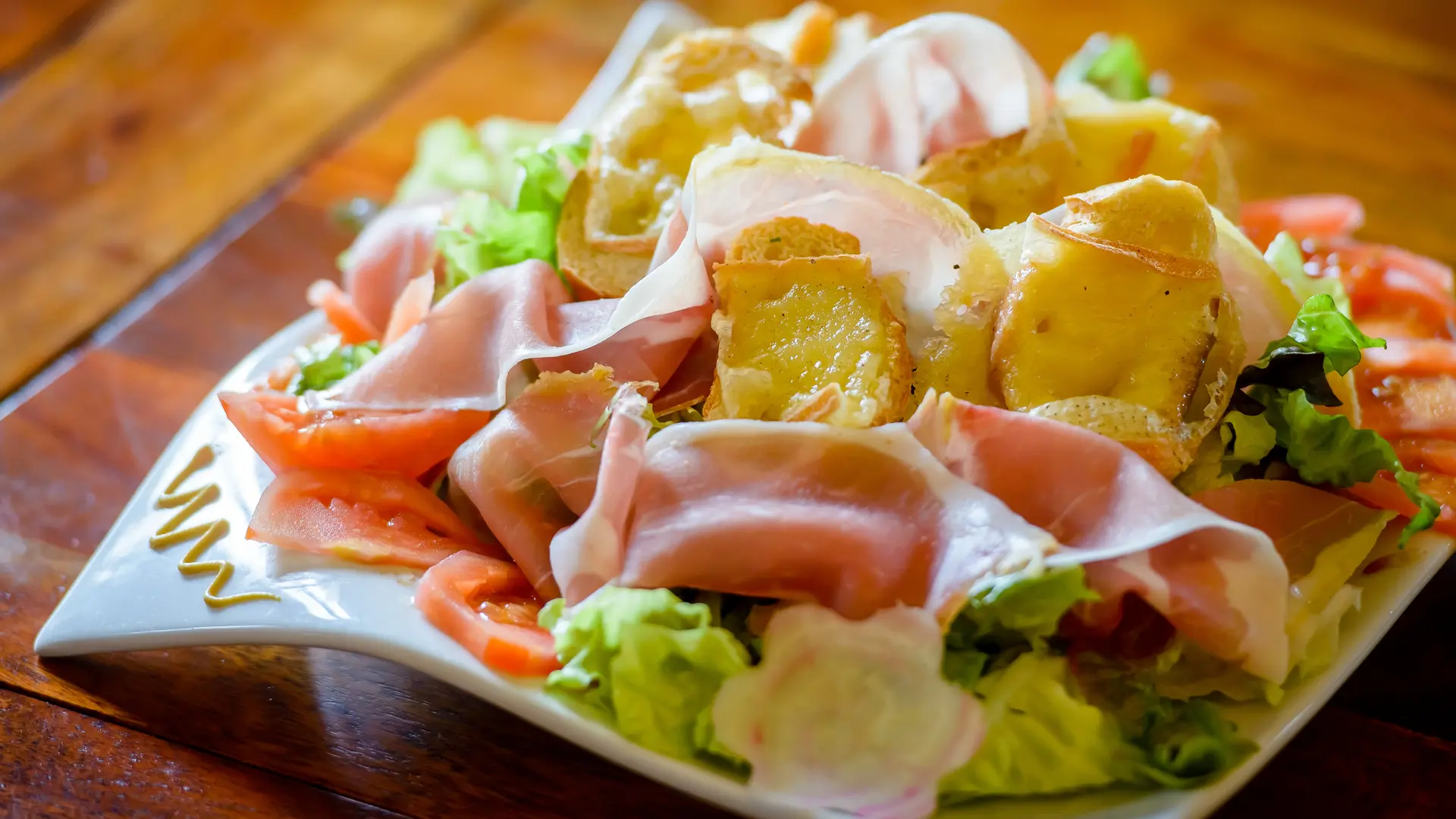 Les Lavandières - salade Lavandières au Maroilles - La Grange