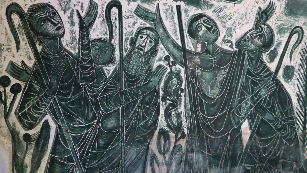 Peintures de l'église fortifiée de Jeantes < Thiérache < Aisne < Picardie