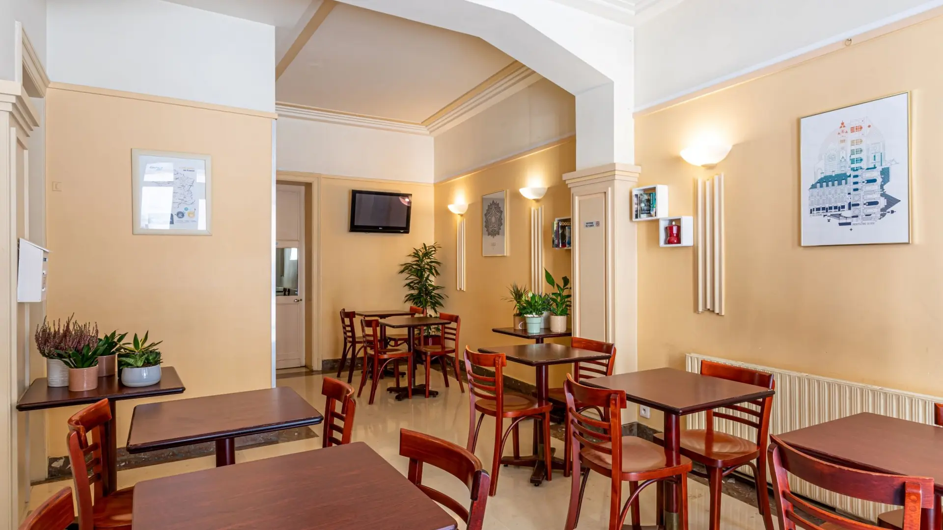 HÔTEL SAINT-MAURICE - Salle petit-déjeuner