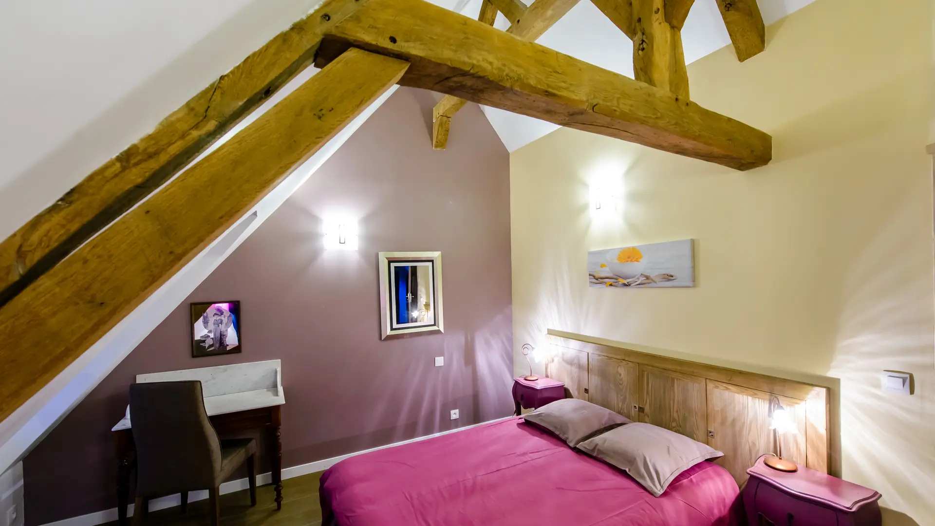 Les Lavandières - Chambre double 2eme étage maison d'hôtes - 12 p
