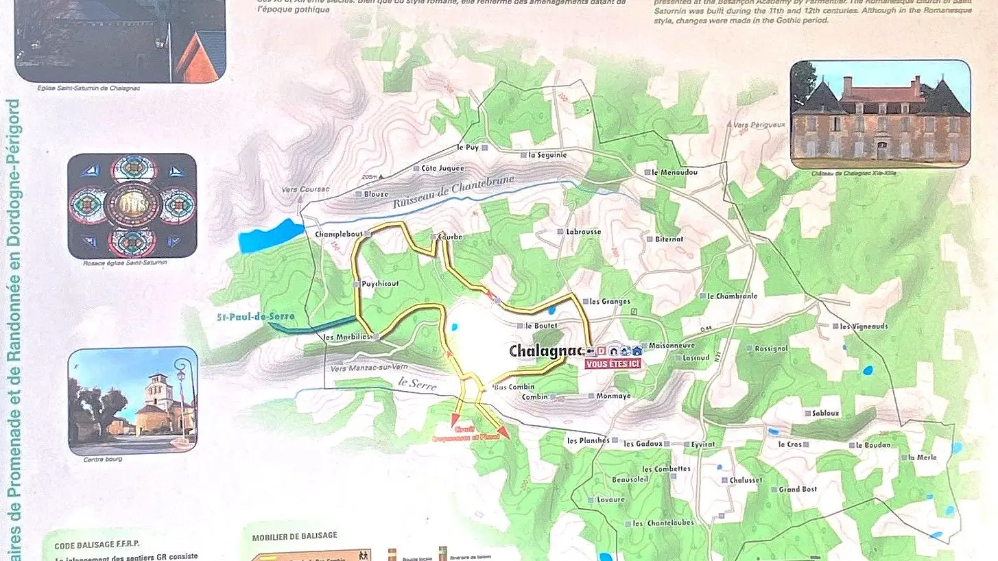 CHALAGNAC-Boucle du Bas Combin-Panneau d'appel