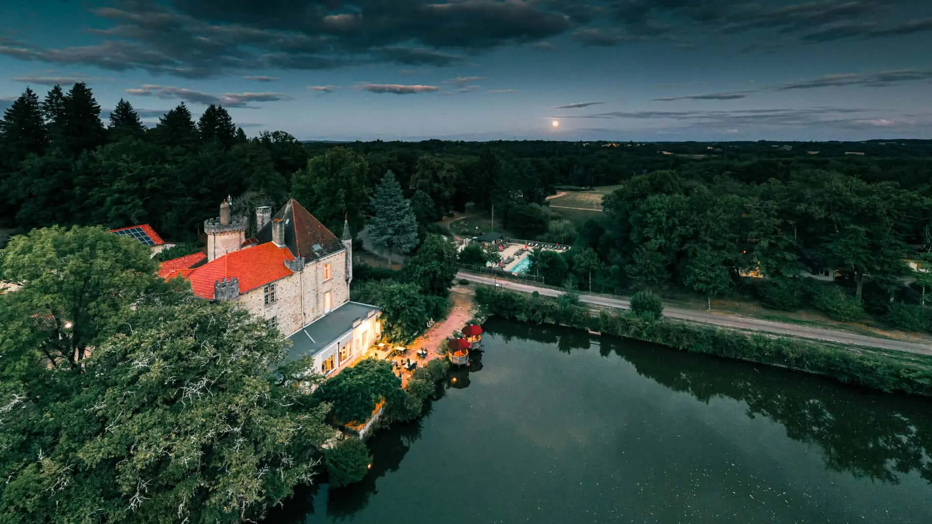 Chateau le Verdoyer Vue Aérienne