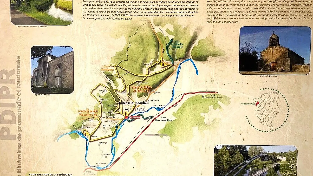 ANNESSE-ET-BEAULIEU-Boucle du Moulin d'Annesse-Panneau d'appel