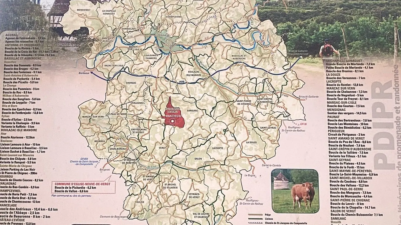 EGLISE-NEUVE-DE-VERGT-Boucle du Vallon-Panneau d'appel