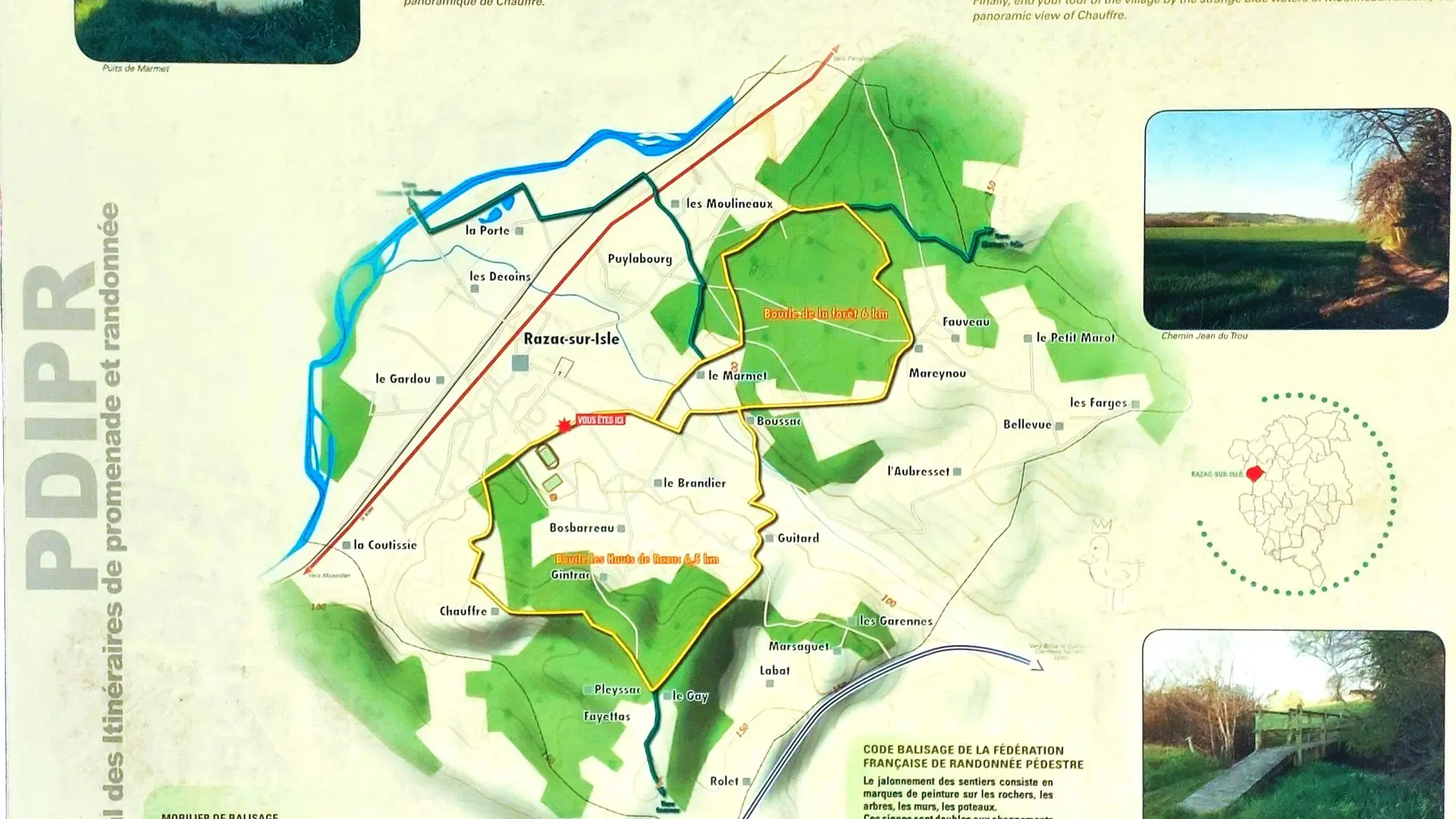 Razac-Forêt-Panneau d'appel