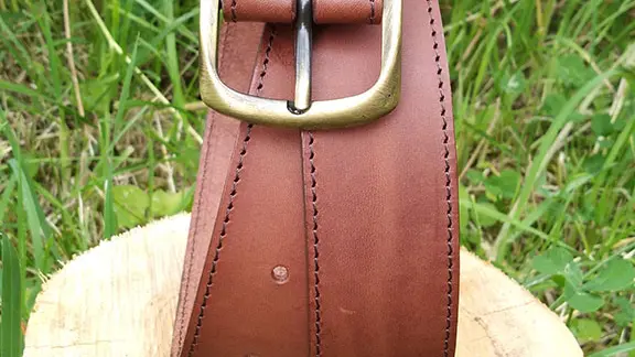 ceinture marron 4cm