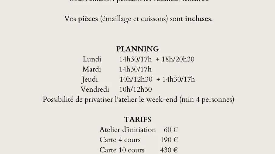 Horaires