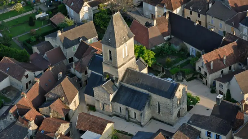 vue aérienne daglan