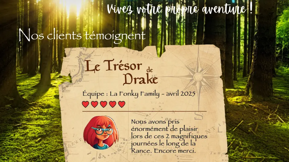 OutQuest - Le Trésor de Drake - Témoignage