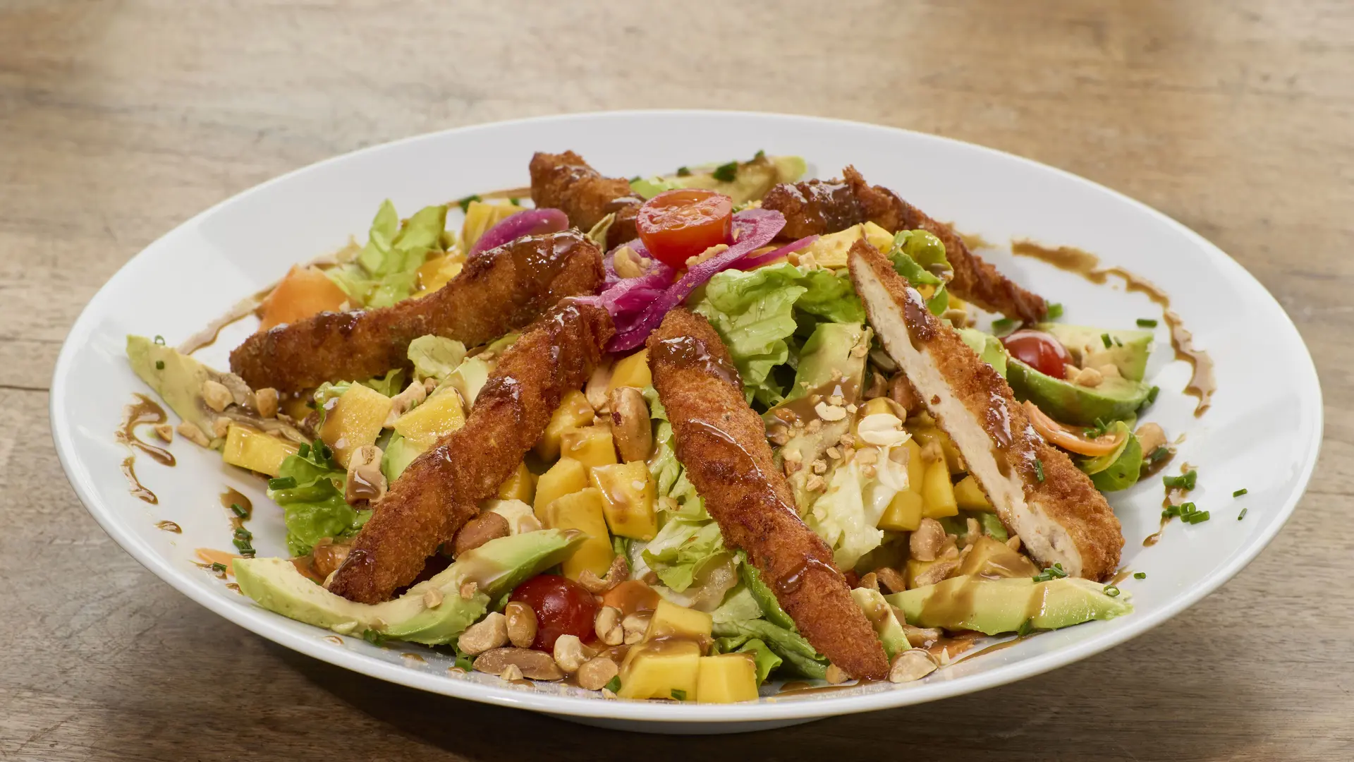 Salade de poulet croustillant