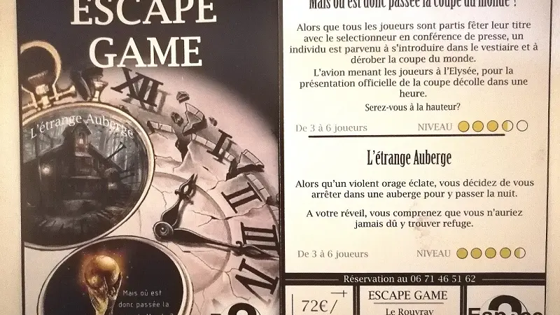 Escape game Espace 2 jeux - Forges de Lanouée