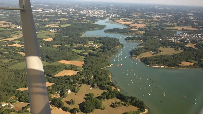 ULM de Brocéliande - vue du ciel - Loyat - Bretagne